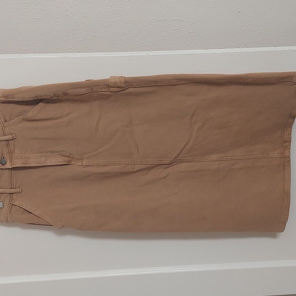 Denim carpenter skirt